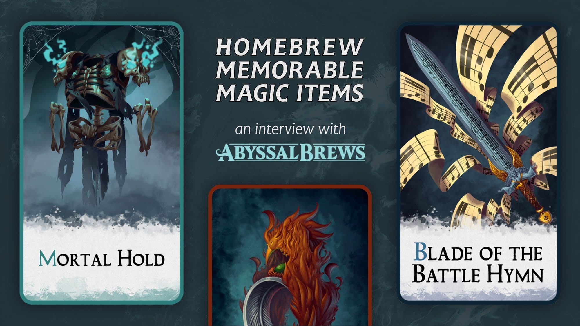 Homebrewing memorable magic items: interview with AbyssalBrews